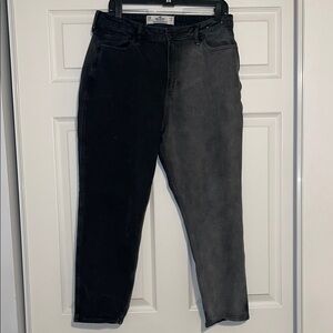 Hollister Black Curvy High Rise Mom Jean